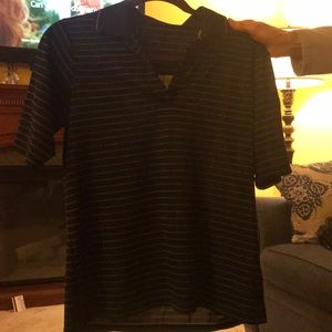 Black and White Golf Shirt